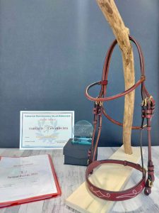 Bridon sur mesure réalisé lors du concours interne Tartaud Awards. Premier prix de la promo.
